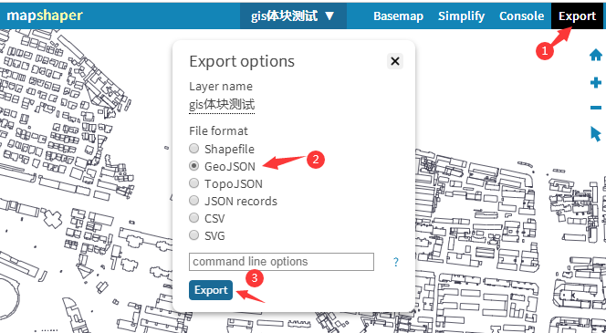 .shp格式数据转.geojson文件