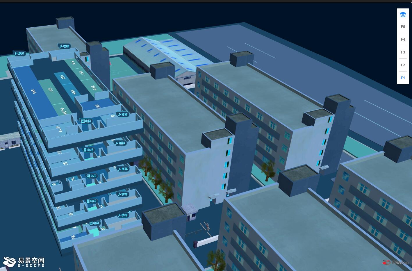 易景空间地图室内外一体化三维地图展示