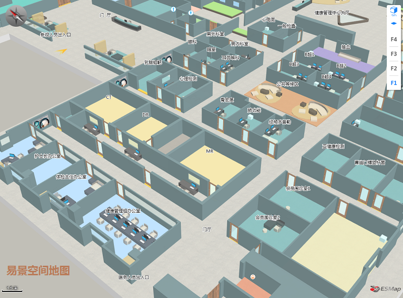 制作智慧医院导航室内电子地图