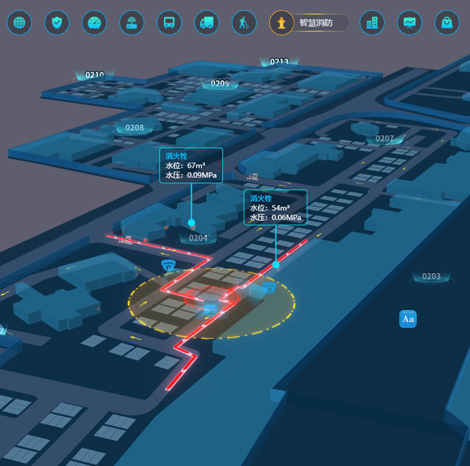 社区智慧消防可视化运营中心