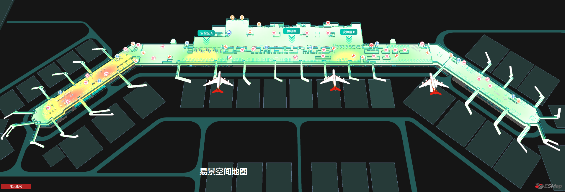 智慧机场室内定位导航和智慧机场管理系统2