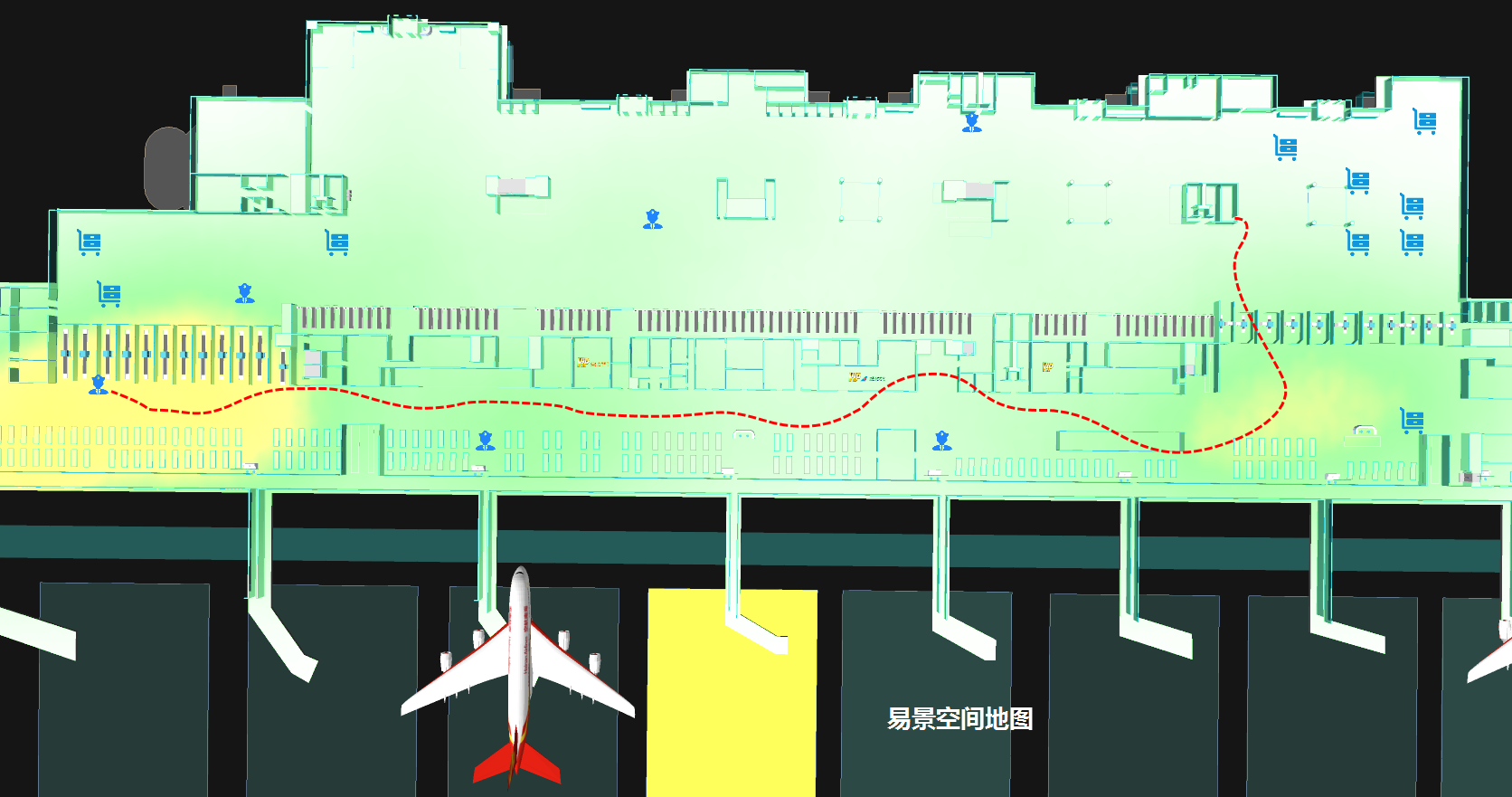 智慧机场室内定位导航和智慧机场管理系统2